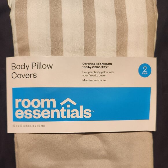 Two Packs of Room Essentials Body Pillow Covers - 4 Covers - NWT - Picture 3 of 5